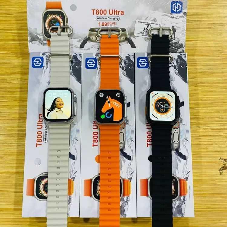 t800 Ultra Smart Watch Series Bluetooth Call Smartwatch With Ocean Strap Wireless Charging Best Battery Timing